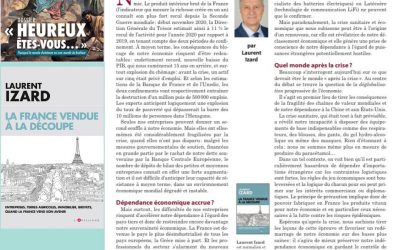 Laurent Izard dans la revue La Nef