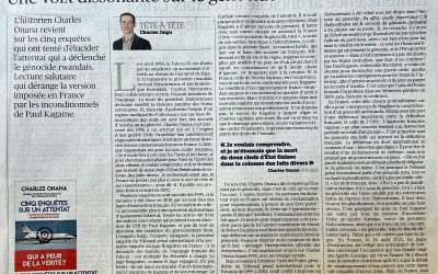 Dans le Figaro « Cinq enquêtes sur un attentat » de Charles Onana